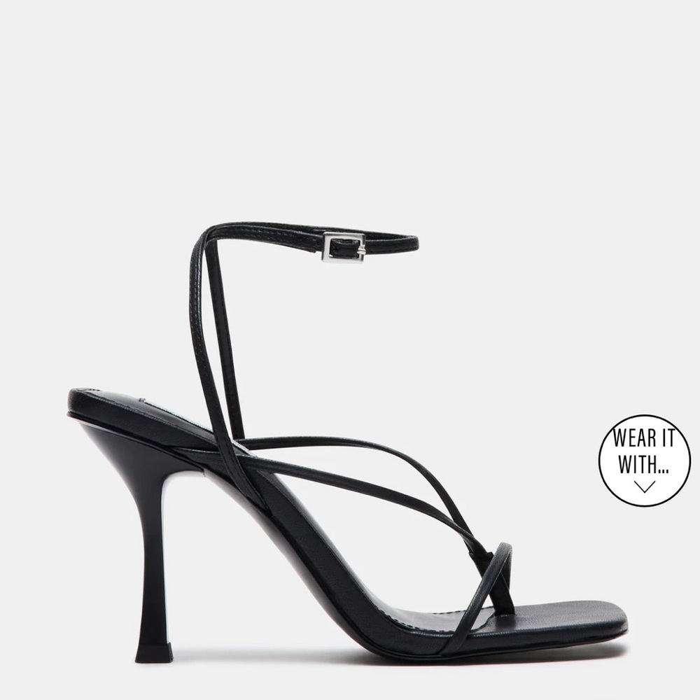 Steve Madden Black Strappy Heels (Annie)